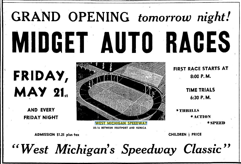 Western Michigan Speedway (West Michigan Speedway) - May 1948